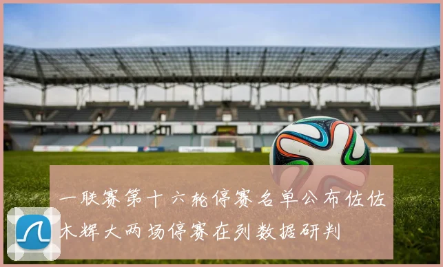 一联赛第十六轮停赛名单公布佐佐木辉大两场停赛在列数据研判